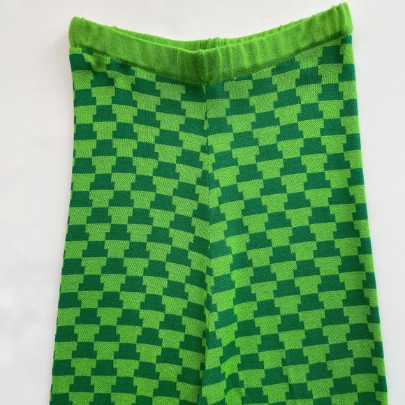 NWT Lisa Says Gah Luca Knit Pant in Vintage Rug Bocce Court 💚 (Sz XL/2XL) - Picture 5 of 11